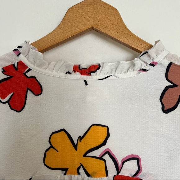 Ted Baker Thurso Floral High-low Blouse - Picture 7 of 8